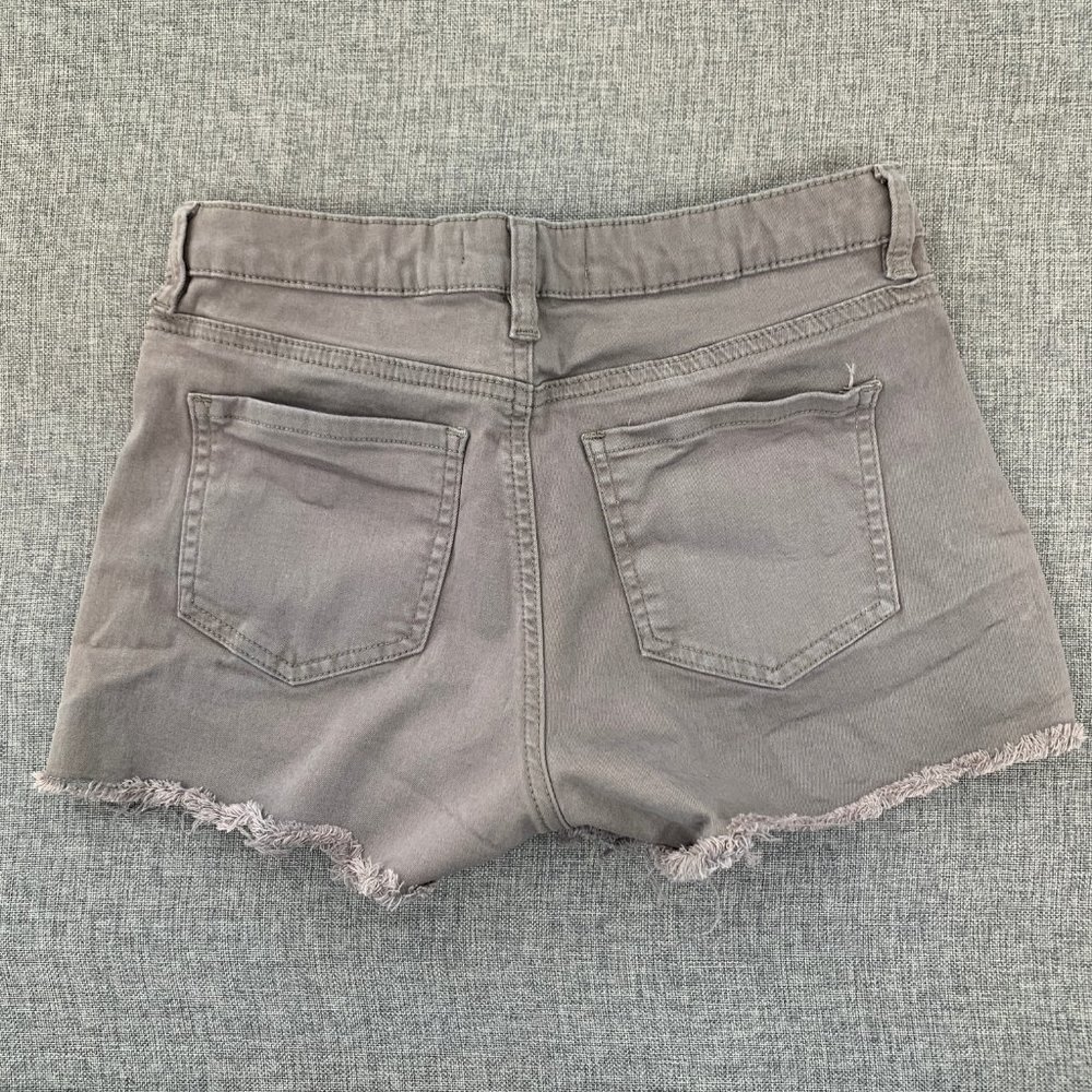 Cali 1850 Shorts Faded brown‎ Distressed Fringe Casual Wear Short Shorts Size 7 - Picture 10 of 11